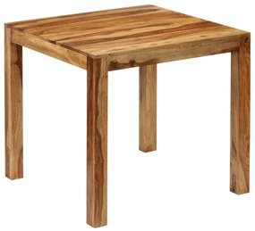 vidaXL Mesa de jantar em madeira de acácia maciça 82x80x76 cm