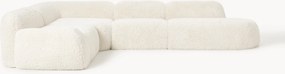 Sofá de canto modular XL em teddy Wolke (4 lugares)