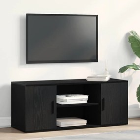 Armário para TV vidaXL Preto Carvalho 100x35x40 cm Madeira de Engenharia