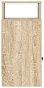 Mesa de cabeceira com gaveta 25x31x66 cm carvalho sonoma