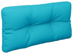 Almofadão para sofá de paletes 80x40x12 cm tecido turquesa