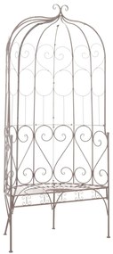 vidaXL Banco de jardim 95 cm ferro antigo castanho