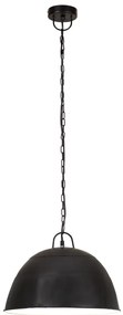 Candeeiro suspenso vintage indust. redondo 25 W 41 cm E27 preto