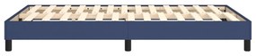Estrutura de cama sem colchão 120x200 cm tecido azul