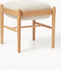 Banco estofado em madeira de carvalho Imara