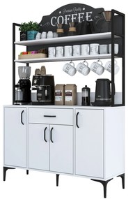 Armário Multiuso JE130 – Branco – 120x183,6x40 cm