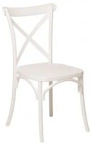 Cadeira de jantar empilhável Otax Branco - Sklum