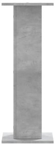 Suportes de colunas 2 pcs derivados de madeira cinzento cimento