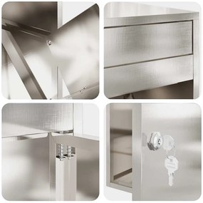 Caixa para entrega de pacotes Preto 41 x 38 x 103 cm