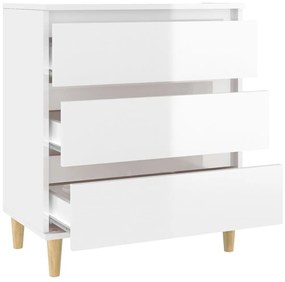 Aparador 60x35x70 cm derivados de madeira branco brilhante