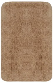 Conjunto tapetes de casa de banho 3 pcs tecido bege