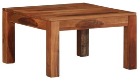 Mesa de centro 60x60x35 cm madeira maciça de acácia