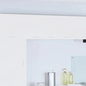 vidaXL Armário suspenso com porta Riga 2 pcs Branco 30 x 31 x 40 cm