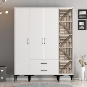 Guarda-Roupa Kumsal STP – Branco – 160 cm x 47,5 cm x 201,4 cm