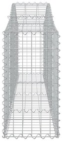 Cestos gabião arqueados 15pcs 200x30x60/80 cm ferro galvanizado