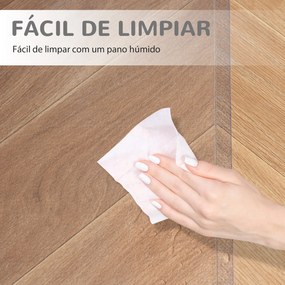 Tapete Protetor Retangular para Cadeira de Escritório 90x120 cm Protetor de Chão de PVC Transparente