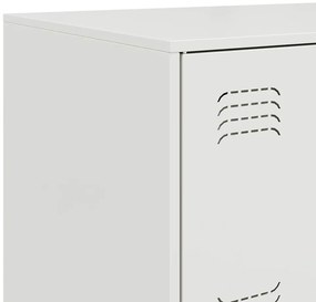 Aparador 67x39x73 cm aço branco