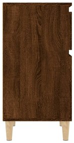 Mesa de cabeceira 40x35x70 cm cor carvalho castanho