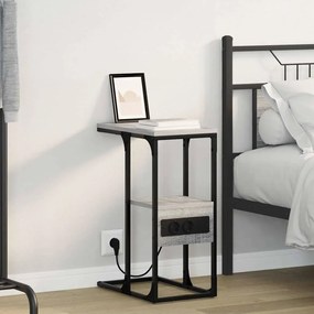 Mesa-de-cabeceira Sonoma cinzento 41.5 x 26 x 60.5 cm