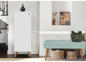 Conjunto de Mobiliário de Entrada Vegas – Branco e Verde Mar – Sapatei
