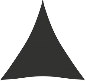 Para-sol estilo vela tecido oxford triangular 5x7x7 m antracite