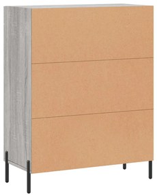 Aparador 69,5x34x90 cm derivados de madeira cinzento sonoma