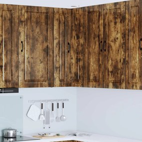 vidaXL Armário de Cozinha Kalmar Carvalho Defumado 57 x 57 x 100 cm