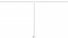 Conjunto de postes para toldo 450x245 cm ferro branco