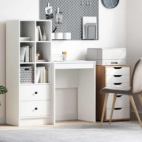 vidaXL Mesa de Escrita Minimalista Branca Aglomerado de Partículas