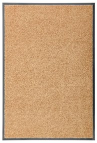 Tapete de porta lavável 60x90 cm creme