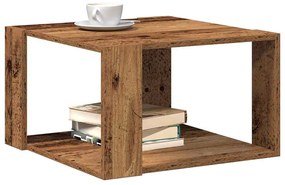 Mesa de Café Madeira Velha 51.5x51.5x30 cm Madeira de Engenharia