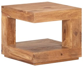 Mesa de centro 45x45x40 cm madeira de acácia maciça