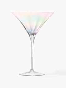 Copos de martini de vidro artesanal com brilho de madrepérola cintilante Pearl, 2 uni.