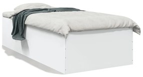 Estrutura de cama 100x200 cm derivados de madeira branco