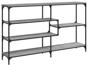 Mesa consola 160x32x95 cm derivados de madeira cinzento sonoma