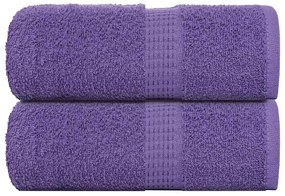 Toalhas de mãos 2 pcs 30x30 cm 360 gsm 100% algodão roxo