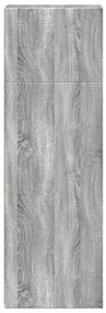 Armário alto 30x41x124 cm derivados de madeira sonoma cinza