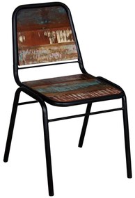 Cadeiras de jantar 4 pcs madeira recuperada maciça