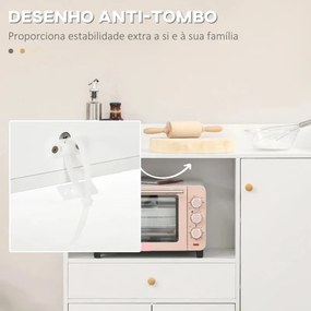 Móvel de Cozinha Beauty - Branco - Design Nórdico