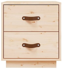 Mesas de cabeceira 2 pcs 40x34x45 cm madeira de pinho maciça