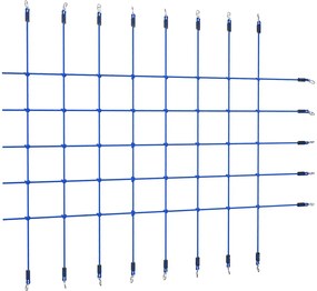 Rede de escalada 200x150 cm azul