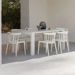 Conjunto de Mesa Retangular Arnadine (180x100 cm) e 6 Cadeiras de - Sklum