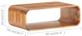 Mesa de centro 90x50x30 cm madeira de acácia maciça