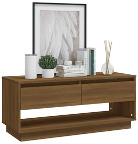 Móvel p/ TV 102x41x44 cm derivados de madeira carvalho castanho