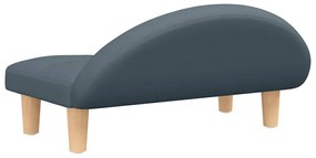 Cama para cães 70x52x30 cm tecido cinzento-escuro