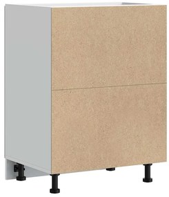 Armário base cozinha Porto derivados madeira branco brilhante