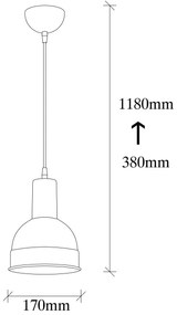 Chandelier Berceste – Branco – 17 x 17 cm