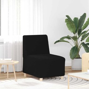 Sofá Chiar 3 pcs Preto 55 x 74 x 82 cm Tecido de veludo côtelé
