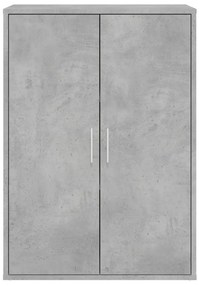 Aparadores 2 pcs 60x31x84 cm derivados madeira cinzento cimento