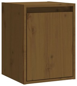 Armários de parede 2 pcs 30x30x40 cm pinho maciço castanho mel